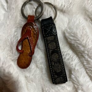 Y2K Vintage Coach Keychains x2